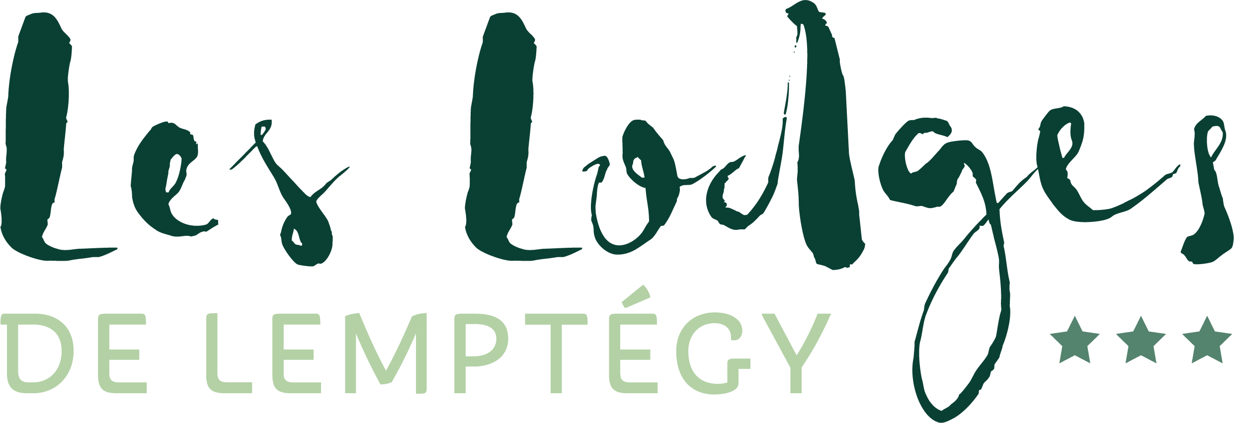 Logo en quadrichromie des Lodges de Lemptégy